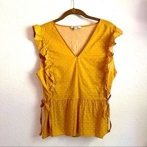 Madewell polka dot top